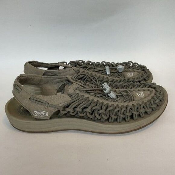 Keen Uneek Olive/Timberwolf Canvas Military Water Sandal Men Size 11M - Picture 12 of 14